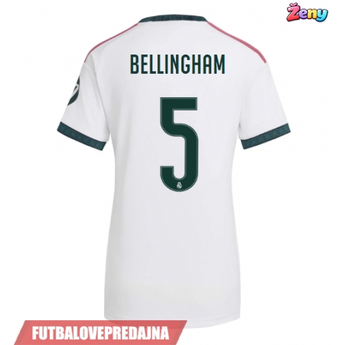 Lacne Ženy Futbalové dres Real Madrid Jude Bellingham #5 2026-27 Krátky Rukáv - Domáci